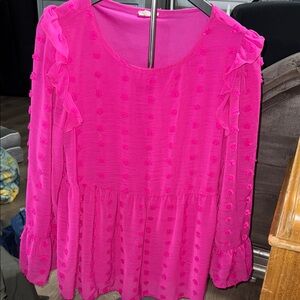 JODIFL Fuchsia Blouse